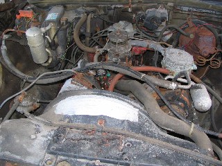 Engine without air cleaner